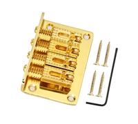 Chitarra Ball Code Piano Bridge String Code String Bridge 4 Corde ponte per chitarra elettrica (Color : Gold)