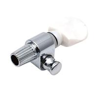 Chitarra Banjo cromata con 5° ingranaggio, testa meccanica, con pulsante bianco perla