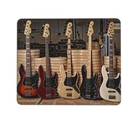 Chitarra Basso Musica Strumenti Musicali Blocco in Gomma Bordo Mouse Pad Scrivania Ufficio Scrivania Pad Multi Code Laptop Anti-Skid Mouse Pad