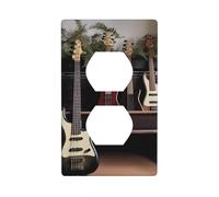Chitarra Basso Musica Strumenti Musicali Piastre Da Parete Coperture 1 Gang Duplex Interruttore Della Luce Piastra di Copertura Piastre Elettriche Coperture Presa Decorativa Per La Decorazione
