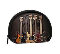 Chitarra Basso Strumenti Musicali Mini Borsa di Stoccaggio Shell Portafoglio Piccolo Portamonete con Minis con Cerniera Cambiare Borsa per le Chiavi Delle Monete Puoi anche Conservare Tutti I Piccoli