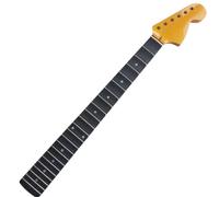 Chitarra Big Head Full Scalloped con manico in palissandro a 22 tasti, colore giallo
