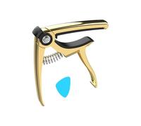 Chitarra Capo, 4 in 1 Acustic Ukulele Tuning Pick Morsetto Elettrico Guitar String Tuner Accessories, Multi Use for Ukulele, Banjo, Mandolino, 3,15 x 3,74 pollici