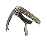 Chitarra Capo Acustico Clip Quick Change Morsetto Chiave per Chitarra Elettrica Ukulele Bronzo, 9.3x7.5x1.5 cm