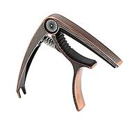 Chitarra Capo Acustico Clip Quick Change Morsetto Chiave per Chitarra Elettrica Ukulele Rame, 9.3x7.5x1.5 cm