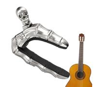 Chitarra Capo, Chitarra Picks, Skull Guitar Capo, Accoustic Guitar Capo with Unique Skull Finger Design 2,28 x 3,35 Inches for Acoustic, Electric Chitarra, and Ukulele Players (1 pezzo)