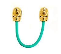 Chitarra cavo patch 6.35 mm 1/10,2 cm pancake angolato jack/pedale per effetti FX cavo per strumenti 0.15m - Single Green