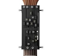 Chitarra Chord Presser - Strumento di addestramento del cordone per chitarra da 6.1 | Aiuto per la pratica del canto per principianti Popolare Gùitar | Modalità automatica Un pulsante Accordi per