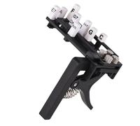 Chitarra Chord Trainer, Clip On Aid Tool, Compact Assistant Device, Praticità Accessory Beginners, Black, Easy Fingering Support for Ukulele, Acoustic, Electric Instruments