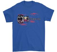 Chitarra Città Chitarrista Bass Acustiche Bass Uomo T-Shirt 100% IN Cotone