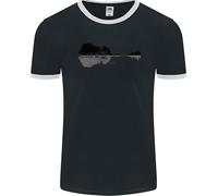 Chitarra Città Riflesso Chitarrista Elettrico Uomo Ringer Fotl