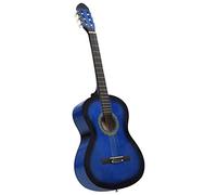 Chitarra classica 4/4 99 cm per principianti, set con custodia blu, chitarra acustica da concerto, strumento