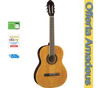 Eko CS-10 Red Burst Chitarra Classica Serie Studio con custodia, finitura Rosso