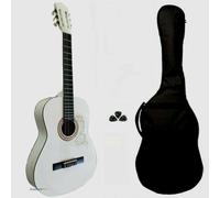 Chitarra Classica Bianca 4/4 SMT Studio Scuola con custodia morbida