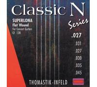 Thomastik Corda singola per chitarra classica Sol3 .027w acciaio cromato, rifinite e lucidate CF27 Classic N Series Superlona light per set CF128
