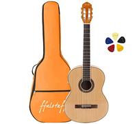Chitarra Classica Elettrificata ffalstaff con Tastiera e Ponte in Palissandro, Equalizzatore a 5 Bande, Borsa Colorata con Tasca Porta Accessorie 5 Plettri
