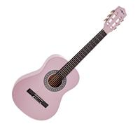 Chitarra Classica Junior 1/2, RosaÂ di Gear4music | Per giovani principianti, corde in nylon morbide per le piccole mani, costruzione robusta e durevole