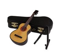 Chitarra classica mini carino classico in miniatura design unico artigianale modello portatile ornamento da tavolo in legno(3/4)