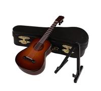 Chitarra classica mini carino classico in miniatura design unico artigianale modello portatile ornamento da tavolo in legno(2)