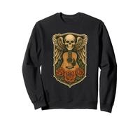 Chitarra Classica Skull Wings Roses Felpa