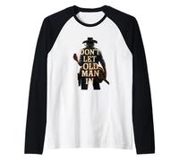 Chitarra Country Western Don't Let Man in The Old Man Maglia con Maniche Raglan
