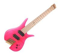 Chitarra Da Viaggio Elettrica Senza Testa Con Tasti A Ventaglio A 8 Corde Con Hardware Pickup Alnico 5 Chitarra Elettrica da Viaggio Senza Testa
