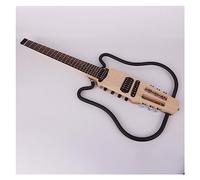 Chitarra Da Viaggio Silenziosa Elettrica Senza Testa A 22 Tasti Tastiera In Palissandro Integrata Nella Chitarra Pieghevole Portatile Effettore Professionale Chitarra Elettrica Senza Testa (Color : 0