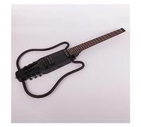 Chitarra Da Viaggio Silenziosa Elettrica Senza Testa A 22 Tasti Tastiera In Palissandro Integrata Nella Chitarra Pieghevole Portatile Effettore Chitarra Elettrica da Viaggio Senza Testa (Color : 02)