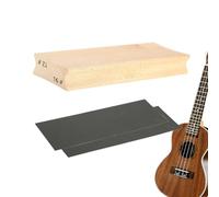 Chitarra Di Basso - Blocco Di Levigatura In Legno, Tastiera Glassata | Strumenti Di Livellamento Del Raggio Con Carta Vetrata Per Il Lavoro Luthier Work Smooth Solishing Repair Reparation Setup Craft