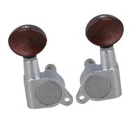 Chitarra di Ricambio per Meccaniche 2L 2R Ukulele Chitarra Sigillato 18:1 Pirolo Accordatura Rosso Piccolo Manico Rotondo