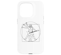 Chitarra E Chitarrista Leonardo da Vinci Fan Heavy Metal Custodia per iPhone 15 Pro