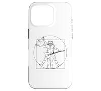 Chitarra E Chitarrista Leonardo da Vinci Fan Heavy Metal Custodia per iPhone 16 Pro