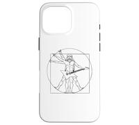 Chitarra E Chitarrista Leonardo da Vinci Fan Heavy Metal Custodia per iPhone 16 Pro Max