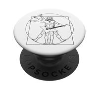 Chitarra E Chitarrista Leonardo da Vinci Fan Heavy Metal PopSockets PopGrip Adesivo