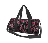 Chitarra E Rosa, Borsone da viaggio di grande capacità Borsa rotonda Borsa da viaggio sportiva Borsa da viaggio Borsa da fitness