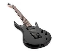 Chitarra elettrica a 7 corde lunghezza scala 27" 529 di G4M, Jet Nero