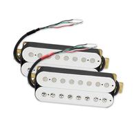 Chitarra Elettrica A 8 Corde Pickup Per Chitarra Elettrica A Doppia Bobina Pickup Con Splitting A Bobina N10K / B15K Parti Di Chitarra In Uscita Bianche (Color : 3 Neck or Bridge, Size : Without fra