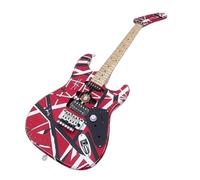 Chitarra elettrica a corpo solido, stile modificato a strisce personalizzate con tremolo bloccabile, 6 corde full size for hard rock (Guitarra Eléctrica)