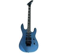 Chitarra elettrica a corpo solido, stile Shredder blu ghiaccio metallizzato con pickup HSS e tremolo bloccabile, 6 corde full size for hard rock (Guitarra Eléctrica)