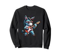 Chitarra Elettrica Asino Fresco Rock 'n' Roll Felpa