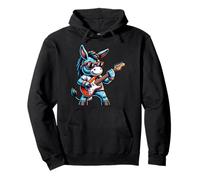 Chitarra Elettrica Asino Fresco Rock 'n' Roll Felpa con Cappuccio