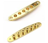 Chitarra Elettrica Attraverso La Piastra Del Rinforzo Del Corpo A 6 Corde Attraverso Il Ponte Della Piastra Delle Corde Attraverso La Piastra Metallica Della Boccola(Gold)