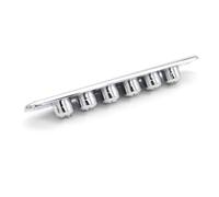Chitarra Elettrica Attraverso La Piastra Del Rinforzo Del Corpo A 6 Corde Attraverso Il Ponte Della Piastra Delle Corde Attraverso La Piastra Metallica Della Boccola(Silver)