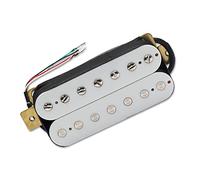 Chitarra Elettrica Bianca A 7 Corde Humbucker Dual Coil Pickup Coil Spliting Pickup Parti Di Chitarra Accessori di Ricambio per Chitarra (Color : 01_Bridge)