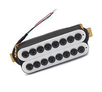 Chitarra Elettrica Bianca A 8 Corde Humbucker Pickup Pole Piece Splitting Bobina Regolabile Con Parti Di Chitarra Con Cavo Schermato Accessori di Ricambio per Chitarra (Color : Neck)