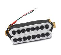 Chitarra Elettrica Bianca A 8 Corde Humbucker Pickup Pole Piece Splitting Bobina Regolabile Con Parti Di Chitarra Con Cavo Schermato Pickups Set per Chitarra Elettrica (Color : Bridge)