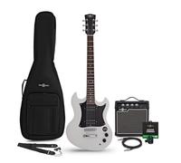 Chitarra Elettrica Brooklyn Bianca, Ampli 10W e Accessori