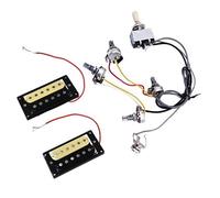 Chitarra elettrica Cablaggio 2 Pezzi Humbucker Con Doppia Bobina Pickup Per Chitarra Elettrica E 1 Pezzo Cablaggio Per Chitarra Precablato 2 Volumi 2 Toni 4-500K
