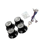 Chitarra elettrica Cablaggio 5 Pezzi Di Parti Di Chitarra 1 Pezzo Di Pickup Per Chitarra Elettrica Kit Di Cablaggio 2T2V 500K Pentole Interruttore A 3 Vie E 4 Pezzi Di Manopola Per Chitarra