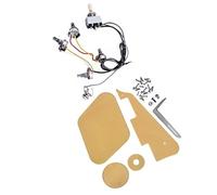 Chitarra elettrica Cablaggio Cablaggio Per Chitarra Con Battipenna Color Crema/cavità/coperchi Per Interruttori/piastra Di Selezione Pickup/staffa/viti